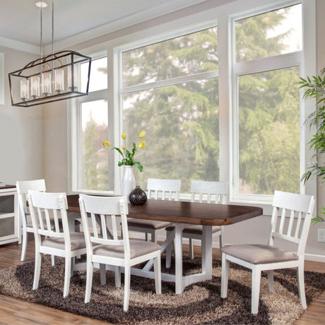 Donham Two Tone Dining Table-Dining Tables-Parc Decor