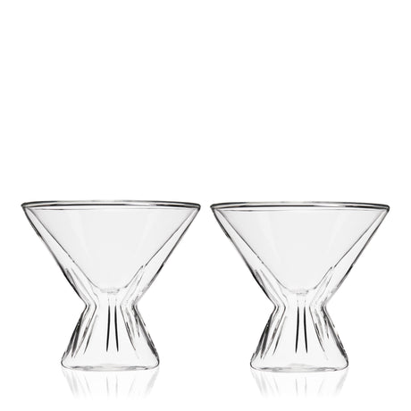 Double Walled Martini Glasses