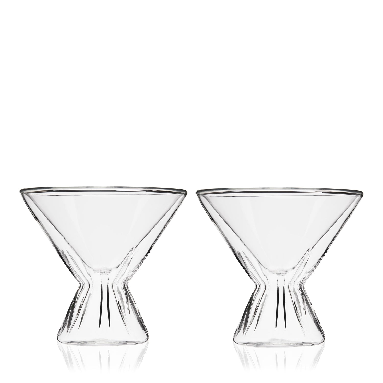 Double Walled Martini Glasses-product_type::stemless_cocktail_glasses-Parc Decor