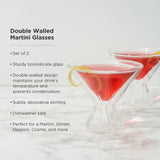 Double Walled Martini Glasses-product_type::stemless_cocktail_glasses-Parc Decor