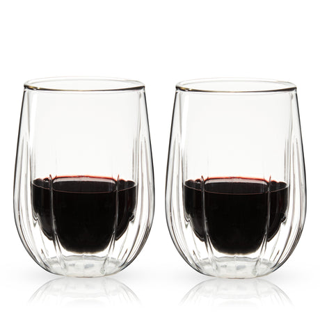 Double-Walled Stemless Wine Glasses Set of 2-product_type::stemless_wine_glasses-Parc Decor