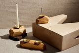 Double Wooden Incense and Candle Holder by Dor+Kie-Décor-Parc Decor