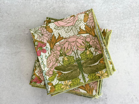 Dragonfly Cloth Napkins, set of four-Cloth Napkins-Parc Decor