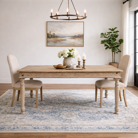 Driftwood Carved Dining Table