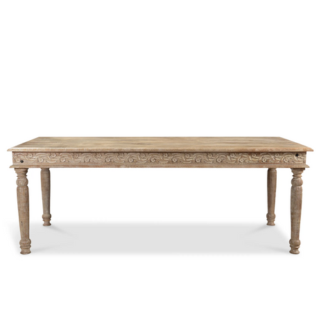 Driftwood Carved Dining Table-Dining Table-Parc Decor