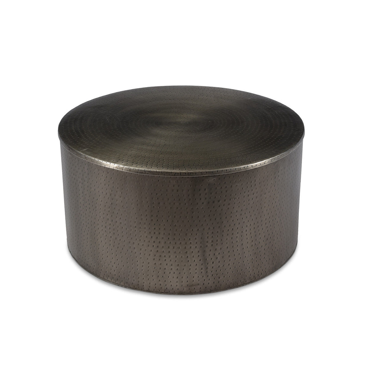 Drum Alevi silver Iron Coffee Table