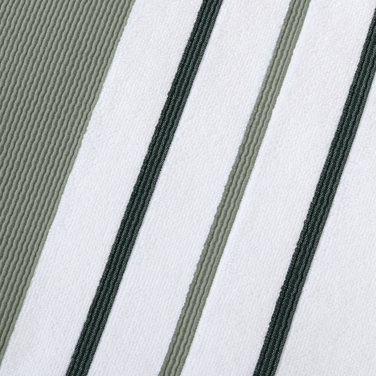 Decorative Cotton Stripe Bath Towel Set - Noelle Collection