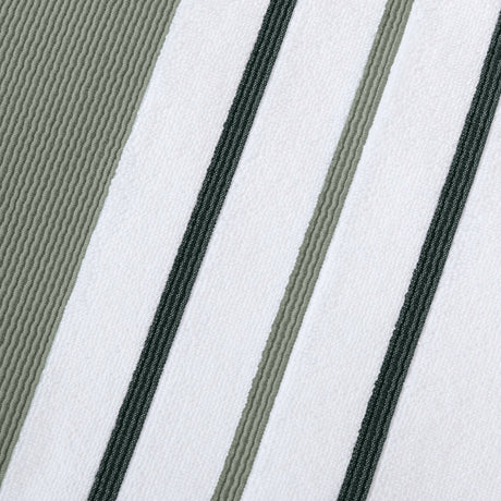 Decorative Cotton Stripe Bath Towel Set - Noelle Collection