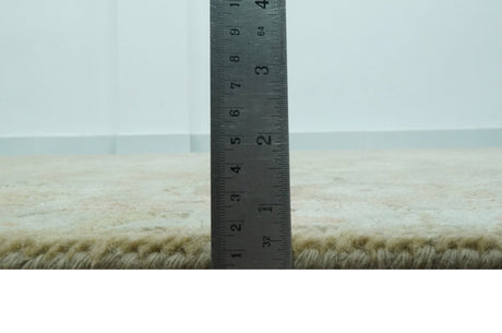 Dune Custom Made Silver, Olive and Peach Hand Knotted Traditional wool Rug