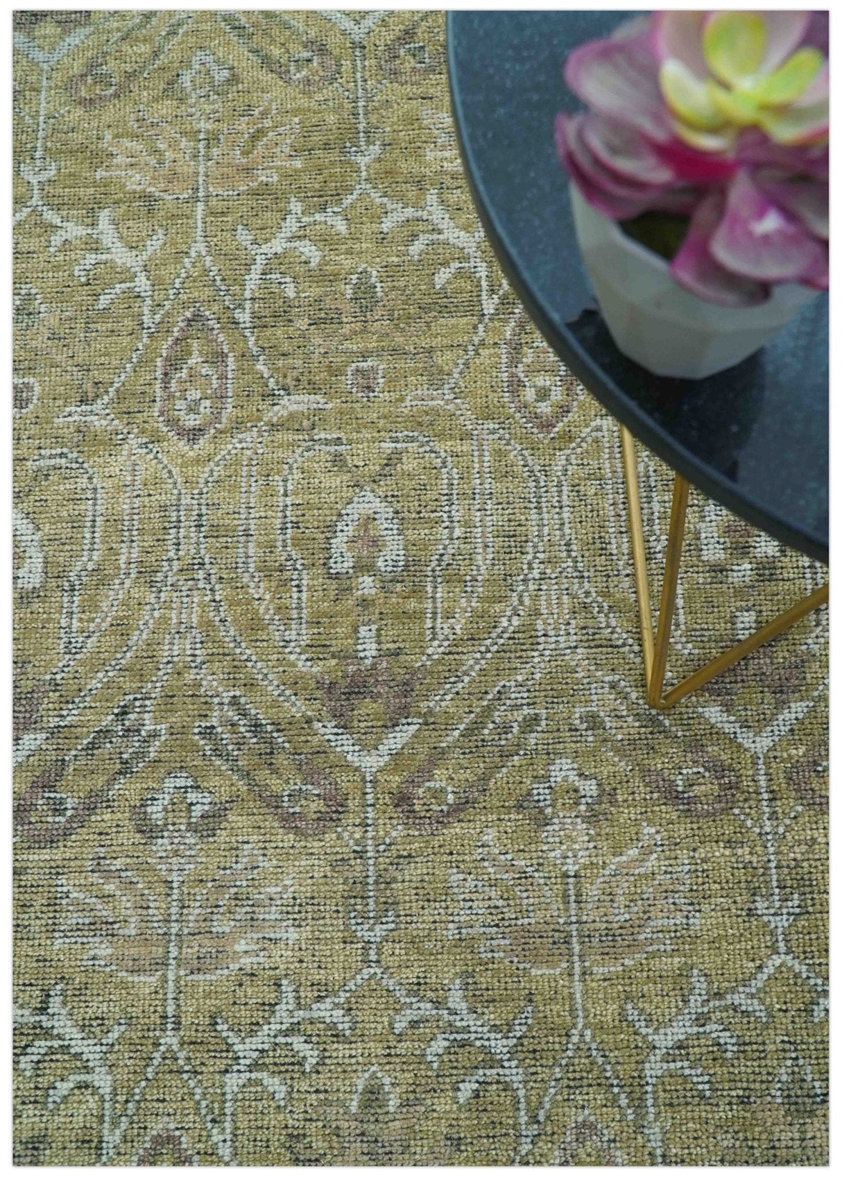 Dune Earthy Neutral Custom Made Camel Turkish Hand Knotted Wool Rug