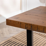 Durango Distressed Wood Dining Table-Dining / Kitchen-Parc Decor