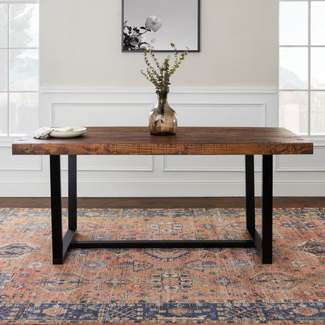 Durango Distressed Wood Dining Table-Dining / Kitchen-Parc Decor