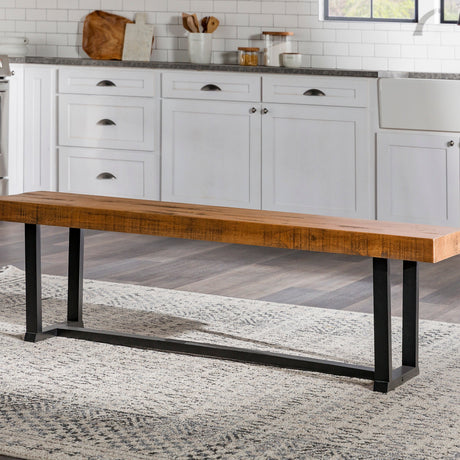 Durango Solid Wood Dining Bench-Dining / Kitchen-Parc Decor