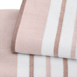 Decorative Cotton Stripe Bath Towel Set - Noelle Collection