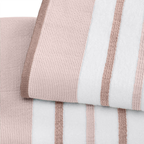 Decorative Cotton Stripe Bath Towel Set - Noelle Collection