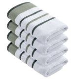 Decorative Cotton Stripe Bath Towel Set - Noelle Collection
