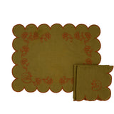 Earthen Pine Napkin - Set of 4-Napkin-Parc Decor