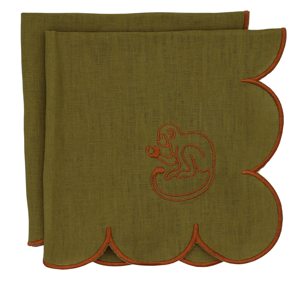 Earthen Pine Napkin - Set of 4-Napkin-Parc Decor