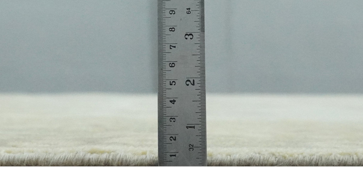 Earthy Ivory and Olive 9x12 Traditional Antique Finish Hand knotted Wool Area Rug-Area Rug-Parc Decor