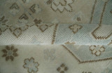 Earthy Ivory, Brown and Gray Hand knotted 8x10 Traditional wool Area Rug