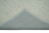 Earthy Neutral Custom Made Hand Tufted Multi Size Woolen Modern Ivory and Beige Area Rug