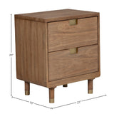 Easton Two Drawer Nightstand-Nightstands-Parc Decor