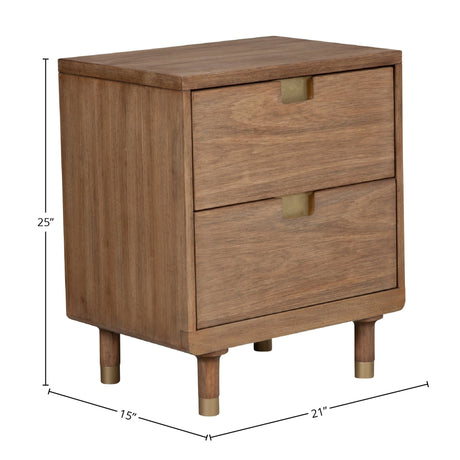 Easton Two Drawer Nightstand-Nightstands-Parc Decor