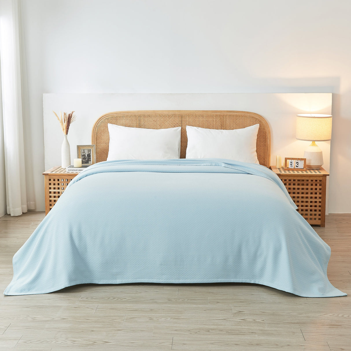 Egyptian Cotton Diamond Blanket-Blanket-Parc Decor