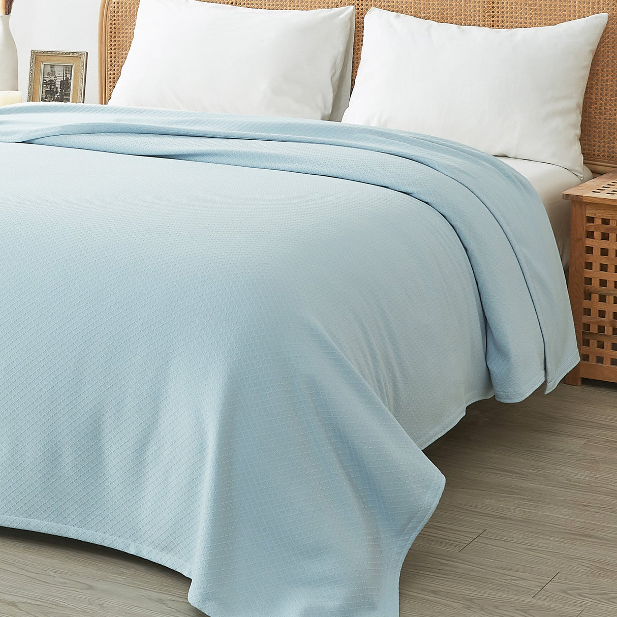 Egyptian Cotton Diamond Blanket-Blanket-Parc Decor