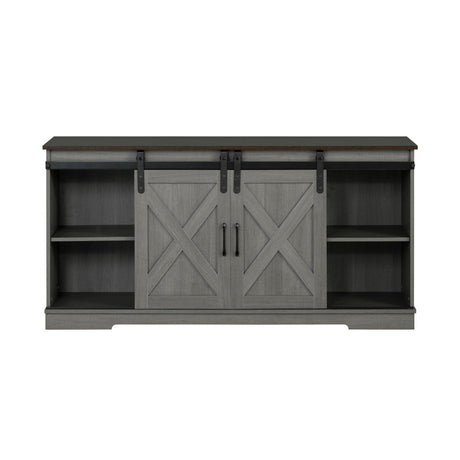 Eira Farmhouse 56-inch TV Stand with Storage Cabinet and Cable Holes, Entertainment Center Console for Living Room, Bedroom-电视柜-Parc Decor
