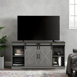 Eira Farmhouse 56-inch TV Stand with Storage Cabinet and Cable Holes, Entertainment Center Console for Living Room, Bedroom-电视柜-Parc Decor