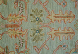 Elaine Custom Made Beige Traditional Design Hand Knotted Wool Rug