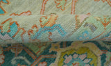 Elaine Custom Made Beige Traditional Design Hand Knotted Wool Rug