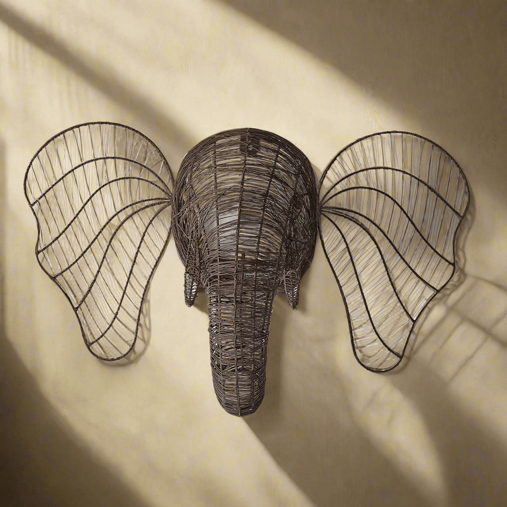 Elephant Head Wall Art-Wall Decor-Parc Decor