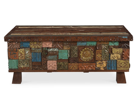 Elephant Reclaimed Wood Trunk Coffee Table-coffee table-Parc Decor