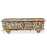 Elephant Wooden Carved Trunk Coffee Table
