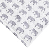 Elephants Cotton Flannel Quilt Set-Quilt-Parc Decor