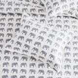 Elephants Cotton Flannel Quilt Set-Quilt-Parc Decor