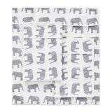 Elephants Flannel Sheet Set