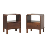 Elias Modern Curved-Frame Solid Wood Nightstand-Bedroom-Parc Decor