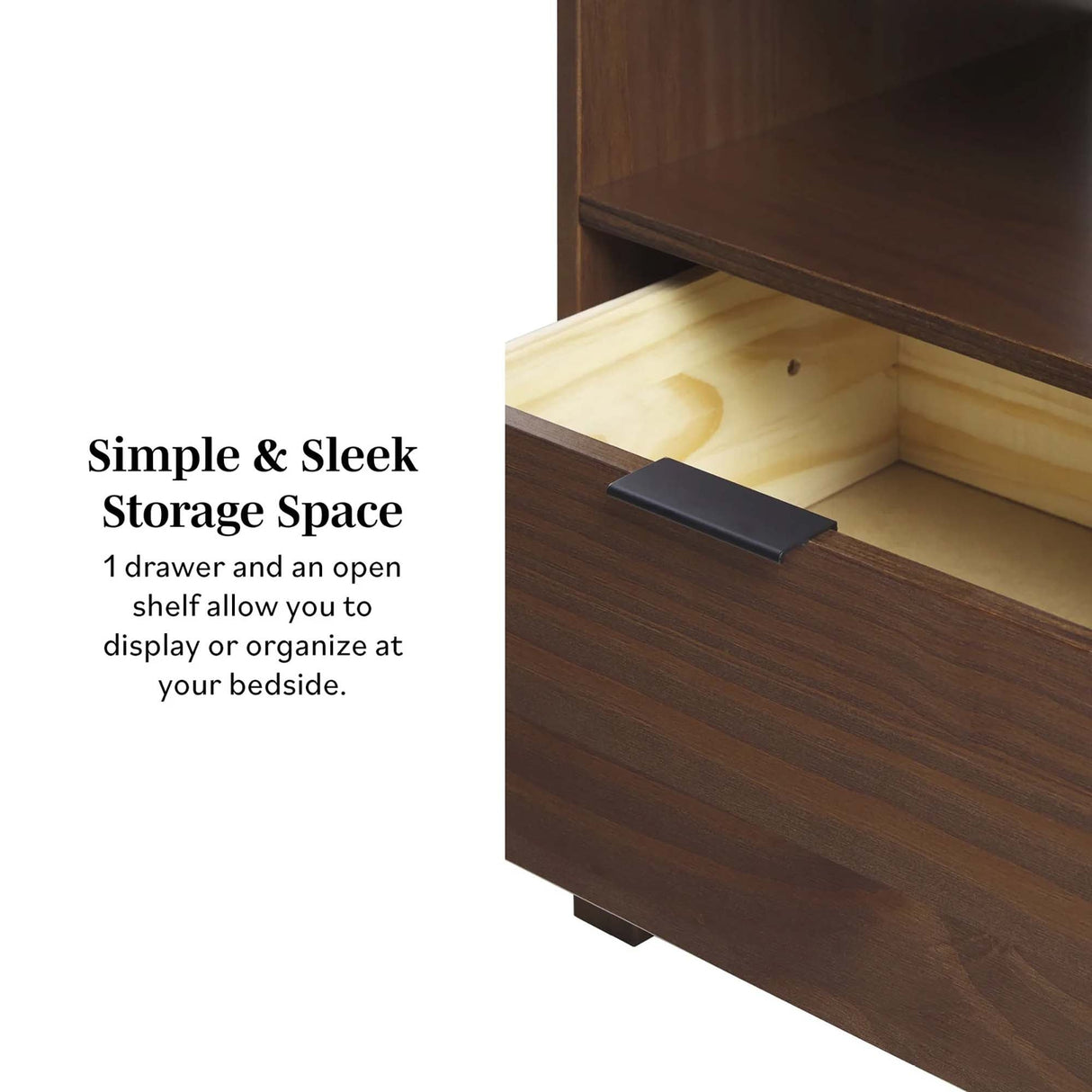 Elias Modern Curved-Frame Solid Wood Nightstand-Bedroom-Parc Decor