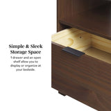 Elias Modern Curved-Frame Solid Wood Nightstand-Bedroom-Parc Decor