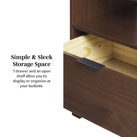 Elias Modern Curved-Frame Solid Wood Nightstand-Bedroom-Parc Decor