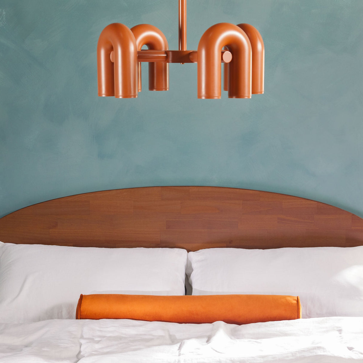 Elias Solid Wood Bed with Arched Headboard-Bedroom-Parc Decor