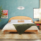 Elias Solid Wood Bed with Arched Headboard-Bedroom-Parc Decor