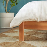 Elias Solid Wood Bed with Arched Headboard-Bedroom-Parc Decor