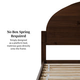 Elias Solid Wood Bed with Arched Headboard-Bedroom-Parc Decor