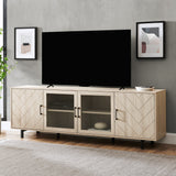 Ella Herringbone TV Stand-Entertainment-Parc Decor