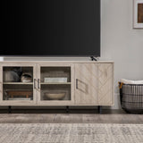 Ella Herringbone TV Stand-Entertainment-Parc Decor