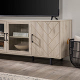 Ella Herringbone TV Stand-Entertainment-Parc Decor